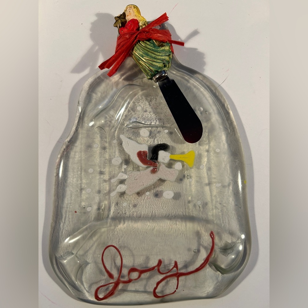 Slumped and Fused Glass cheese tray